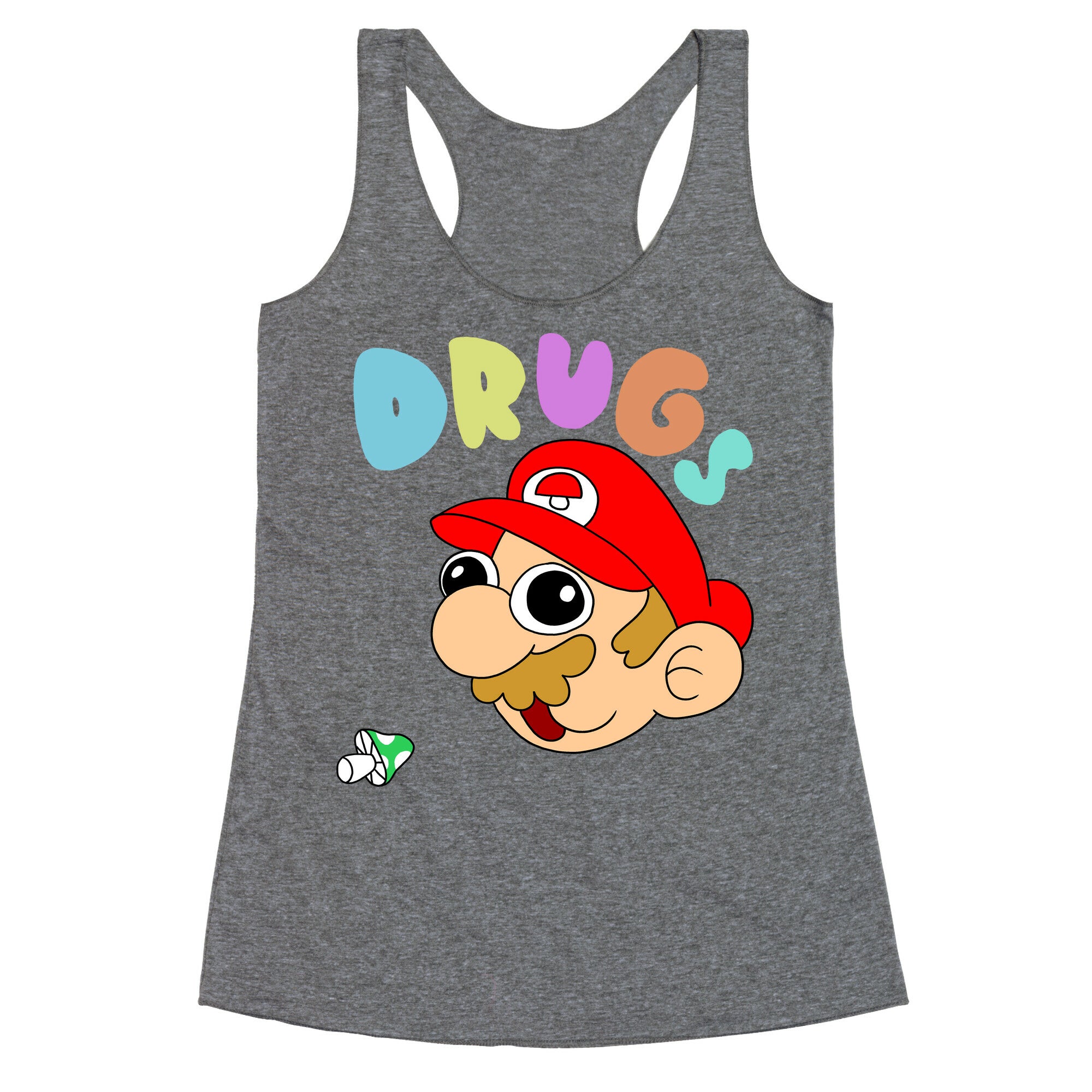 Mario On Drugs Racerback Tank